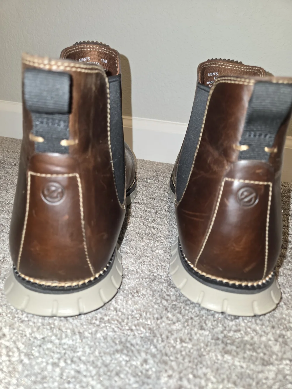 Cole Haan Brown Leather Chukka Chelsea Boots